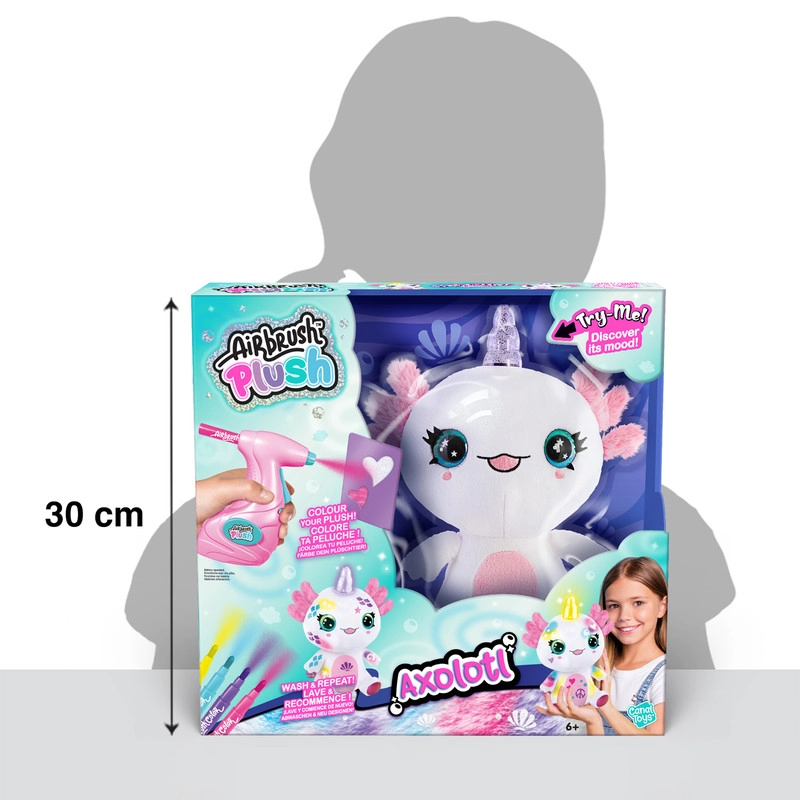 Airbrush Plush Axolotlcorn Light Up Kit - 6+ years