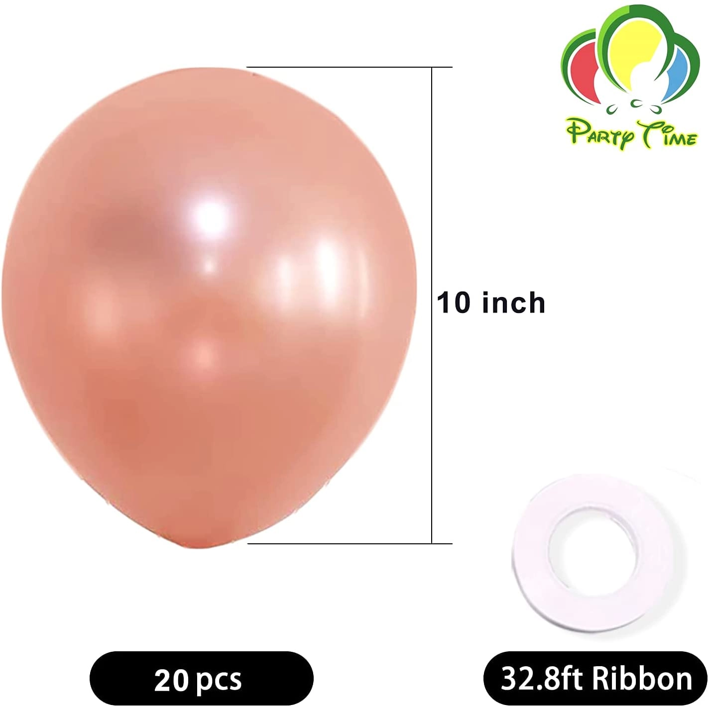 Metallic Latex Balloons - 20-Piece birthday