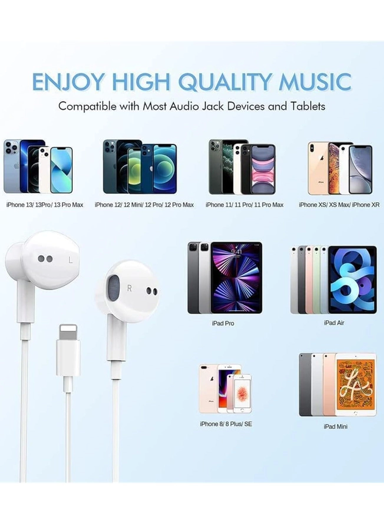 UAE787744 Wired Earbud 2 Pack