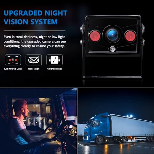 Dual Backup Camera Monitor Kit - Night Vision 1920*1080