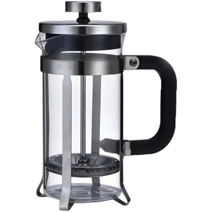 French Press - Borosilicate Glass Stainless Steel Filter
