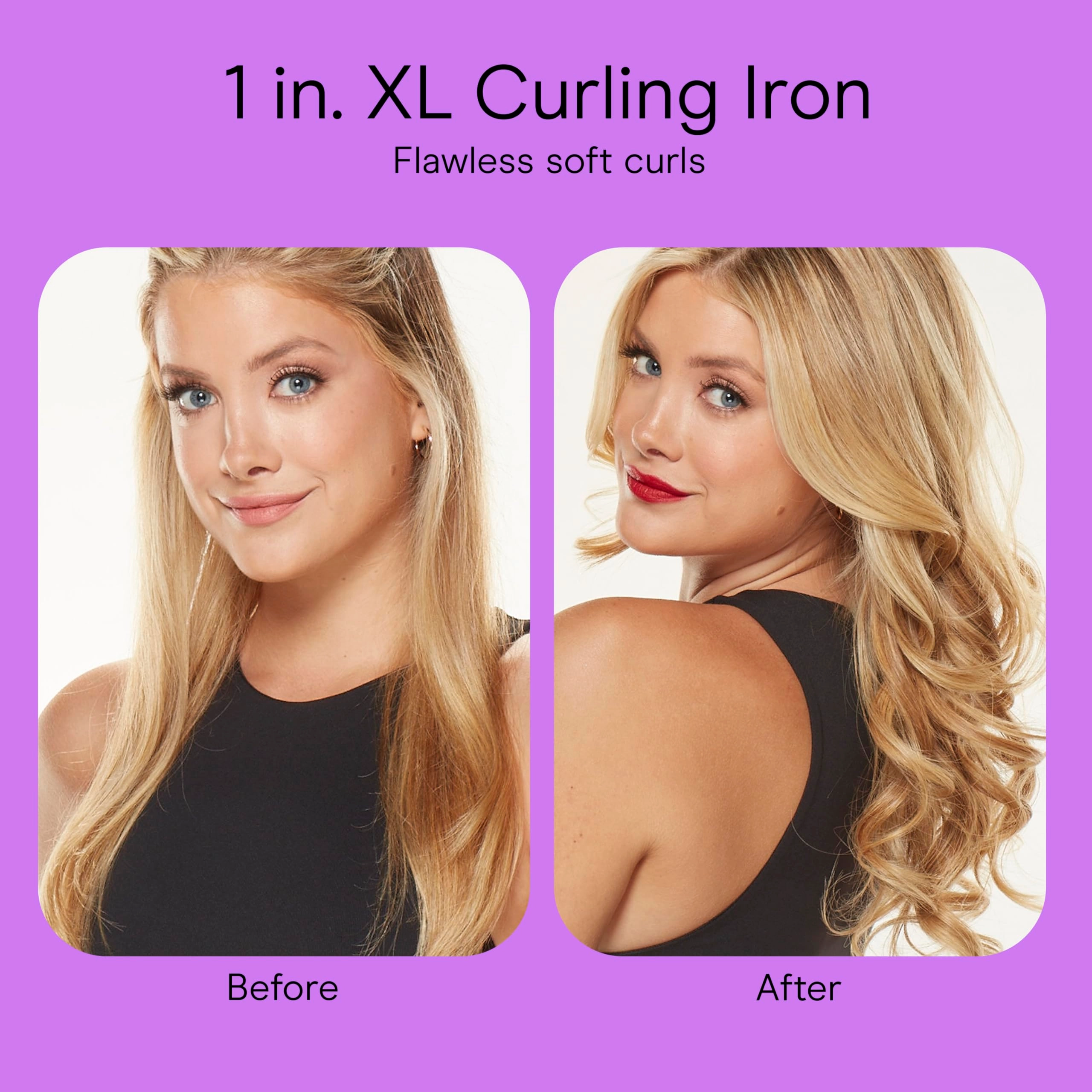 Double Ceramic Curling Iron - 1-Inch