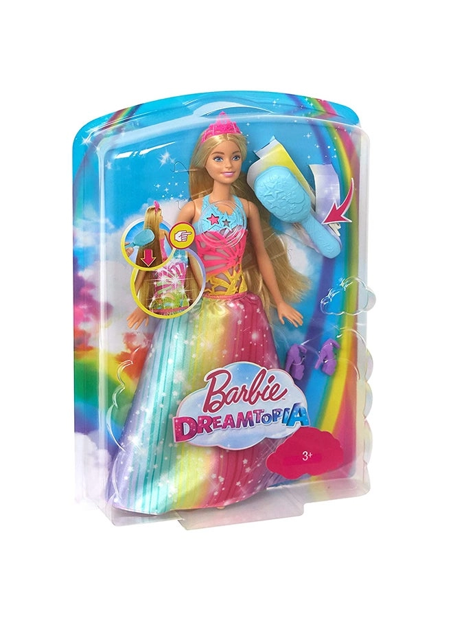 Barbie Dreamtopia Brush N Sparkle Princess Fashion Doll - Plastic Multicolour Ages 3+