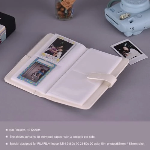 Instax Mini 80 Photo Pockets PU Leather Photo Album