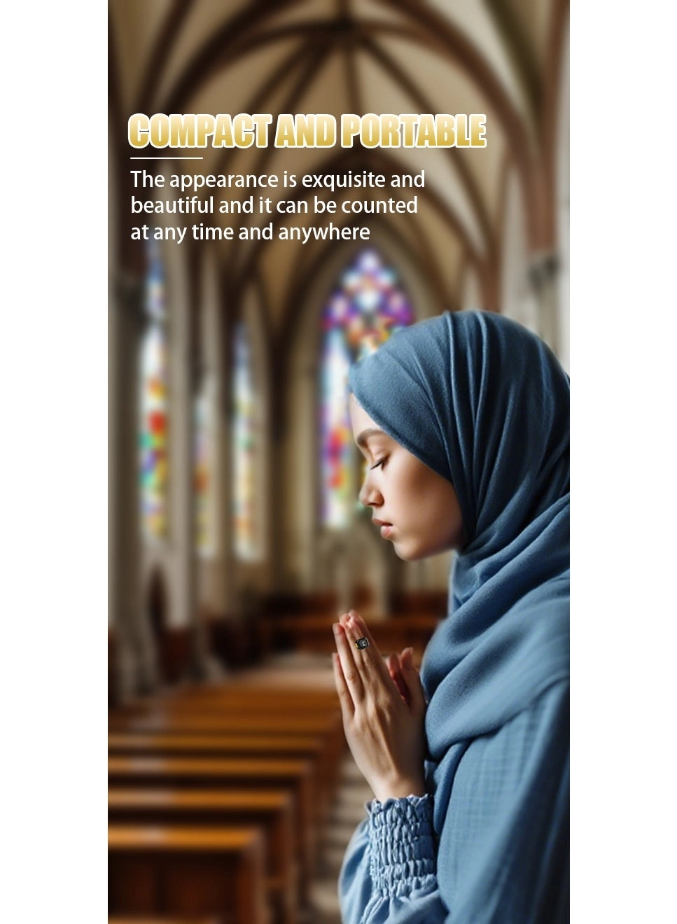 Prayer Smart Ring - 22mm Tasbih Counter