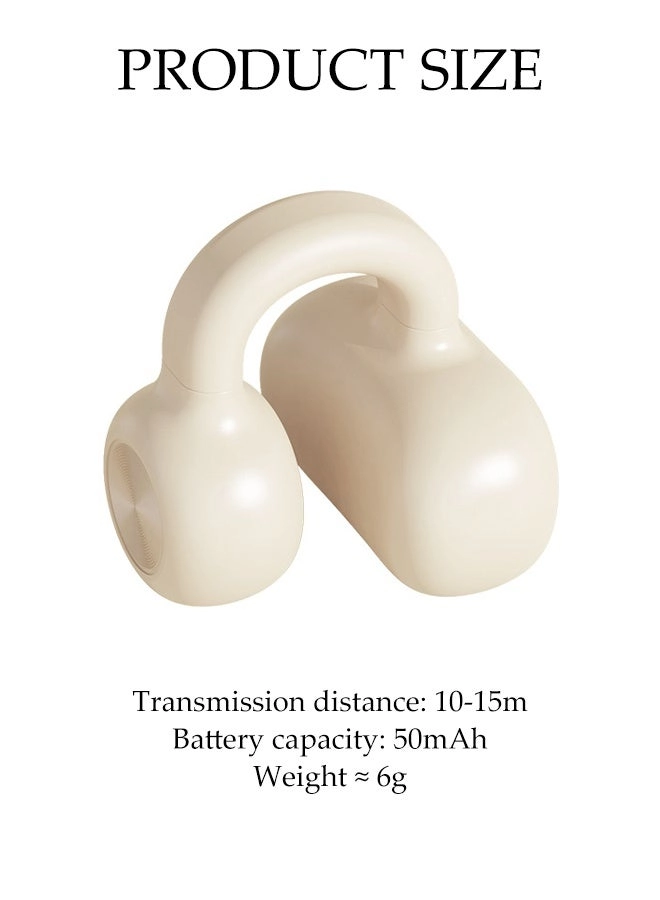 Clip On Bluetooth Earphones Wireless Earbud