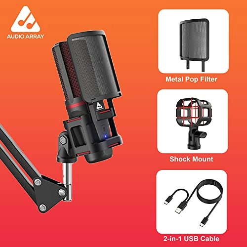 AM-C7 3.5mm-Mini-Jack+USB Microphone