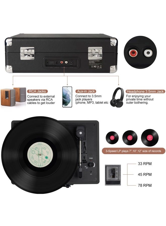 Vinyl Record Player - Belt Driven