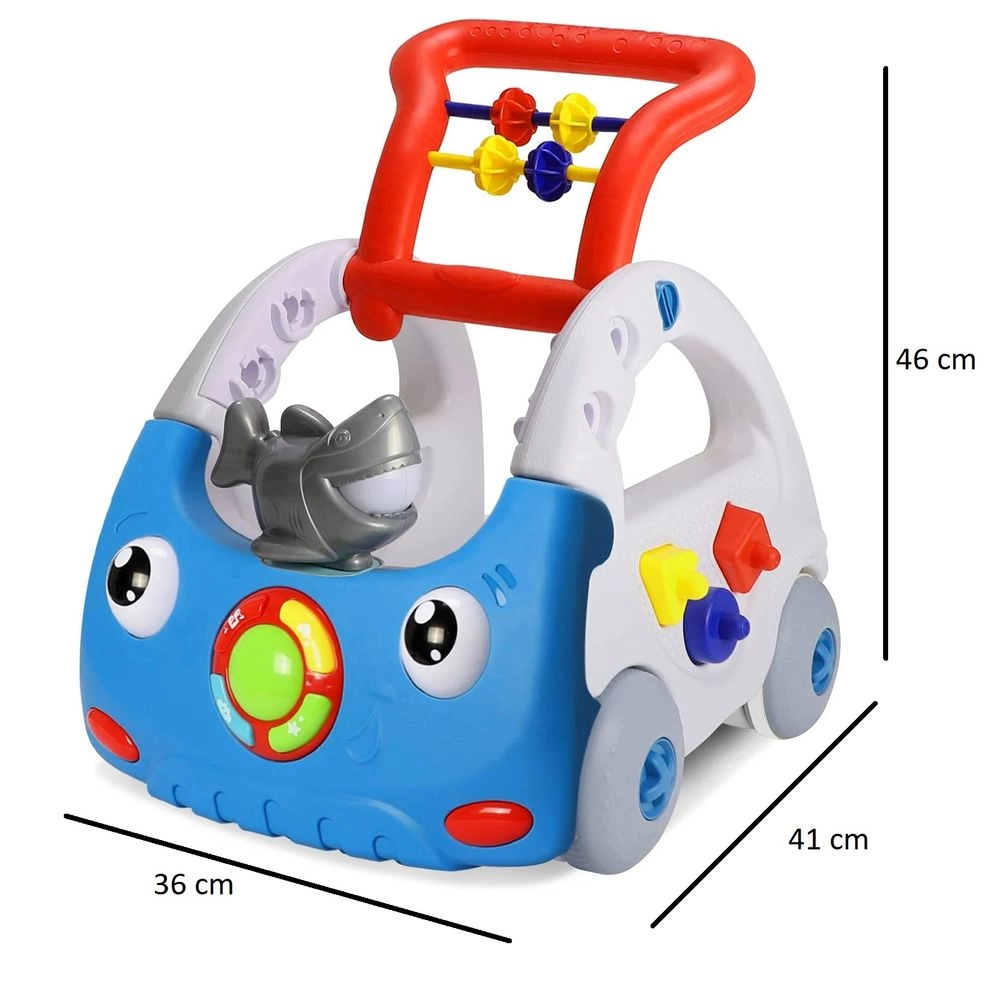 Baby Learning Walker - 3-In-1 Activity Toy Car Pink