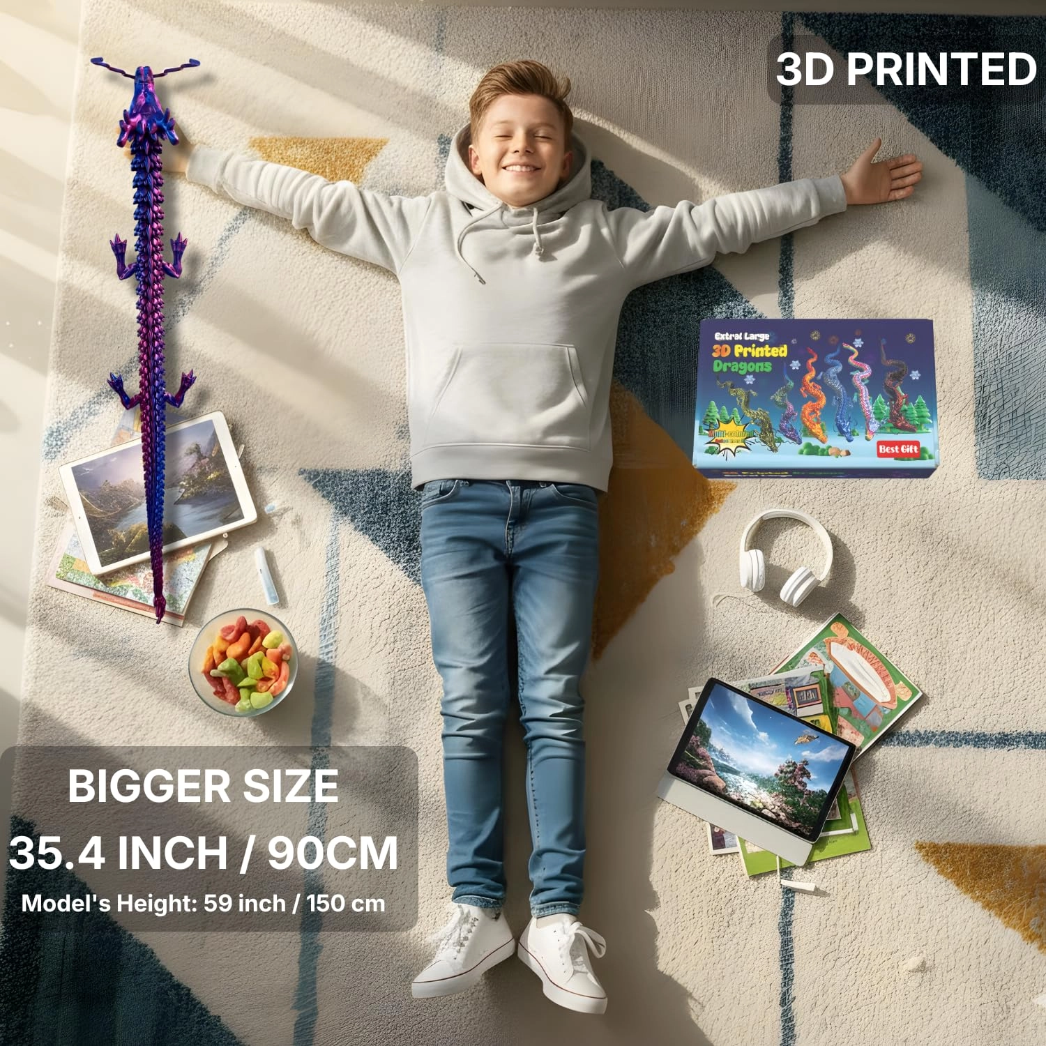 3D Printed Dragon - 8 years and up