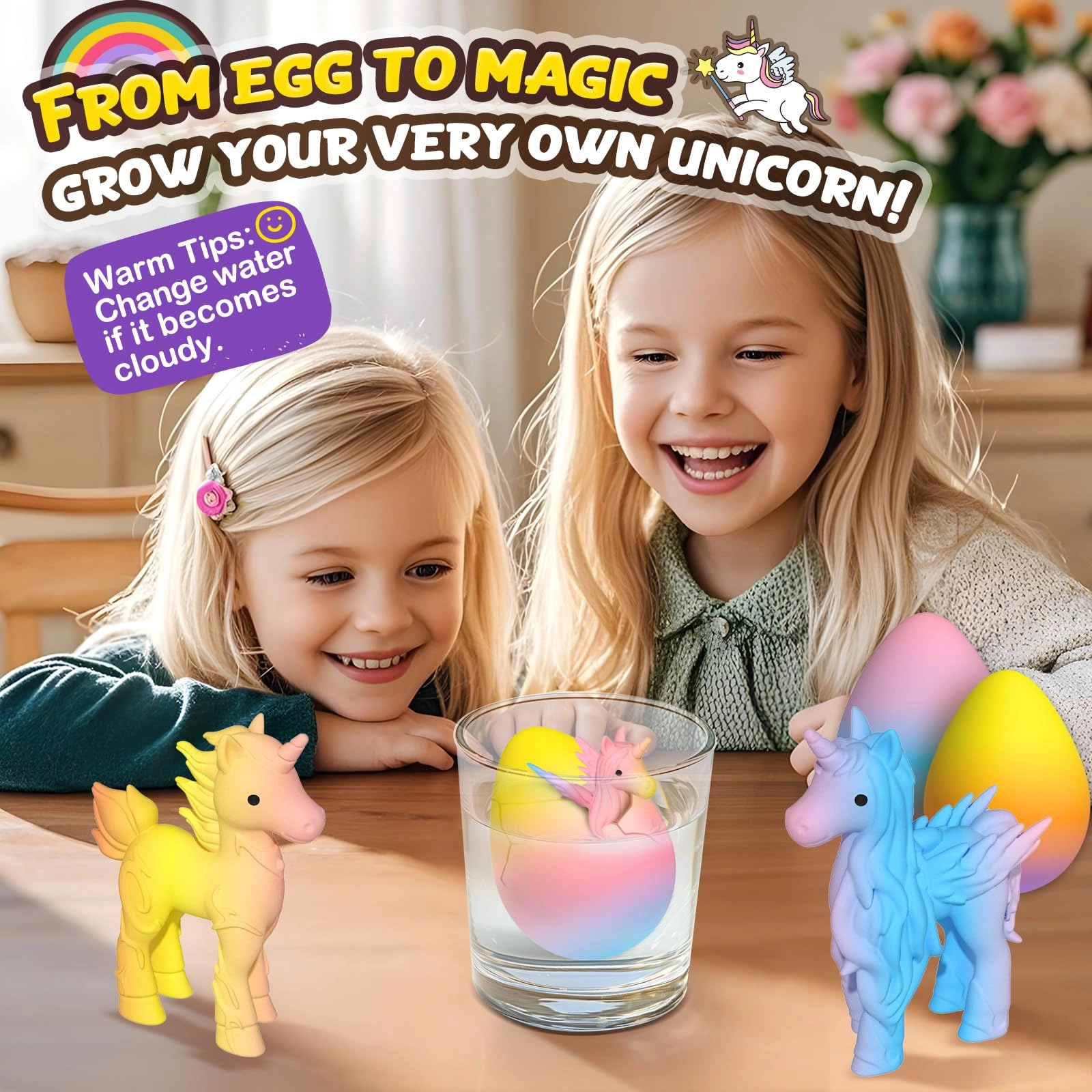 Hatching Unicorn Eggs - 3+ years 6 pcs