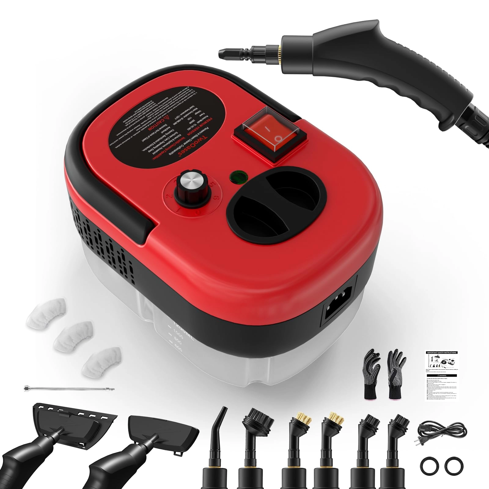 Limpiador a Vapor de Mano - 3 bar 1100ml