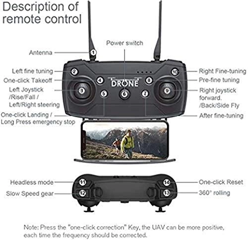 Mini Drone - Foldable Altitude Hold Headless Mode