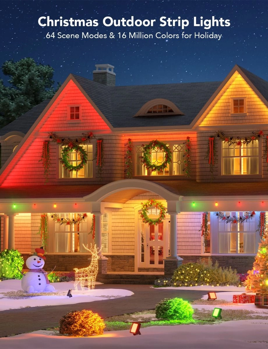 Phantasy Outdoor LED RGBIC Strip Lights - 10 meter