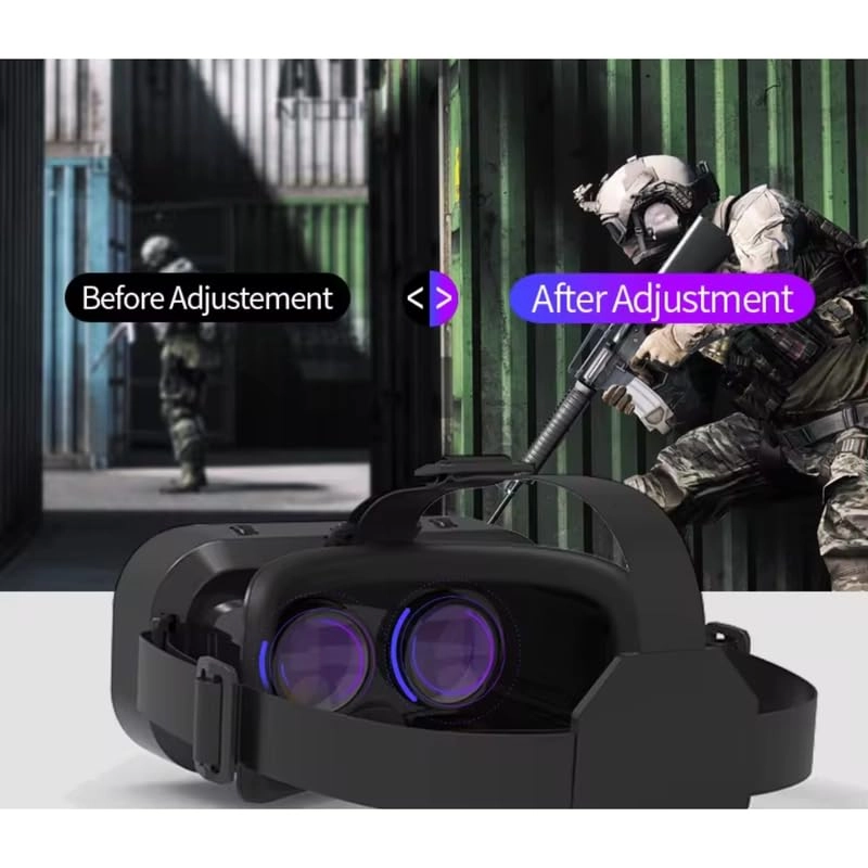 3D Immersive Headset Glasses - Universal Smartphone Fit Immersive 360 Viewing