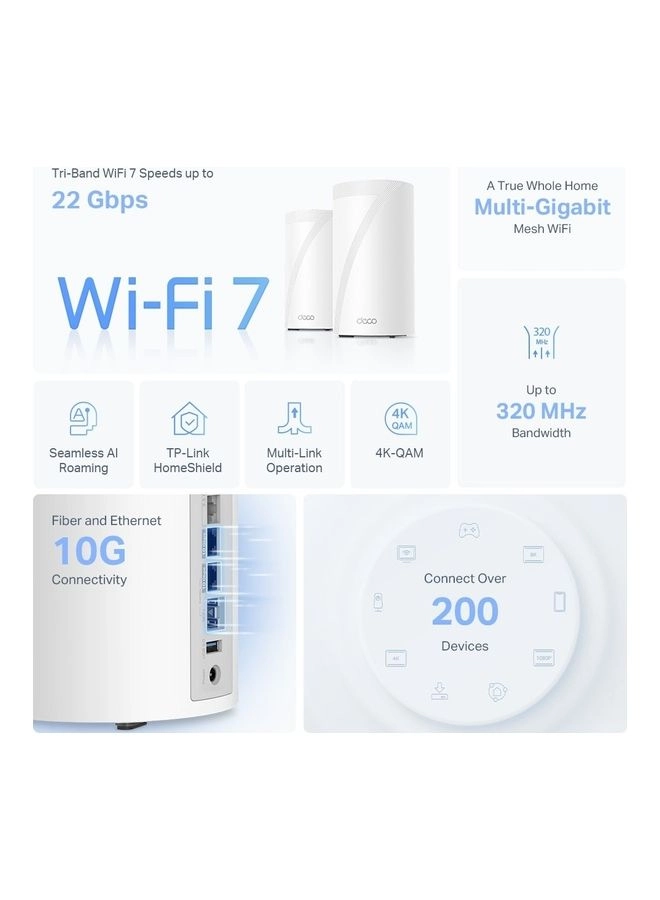 Deco BE85 - WiFi 7 2 piece(s)