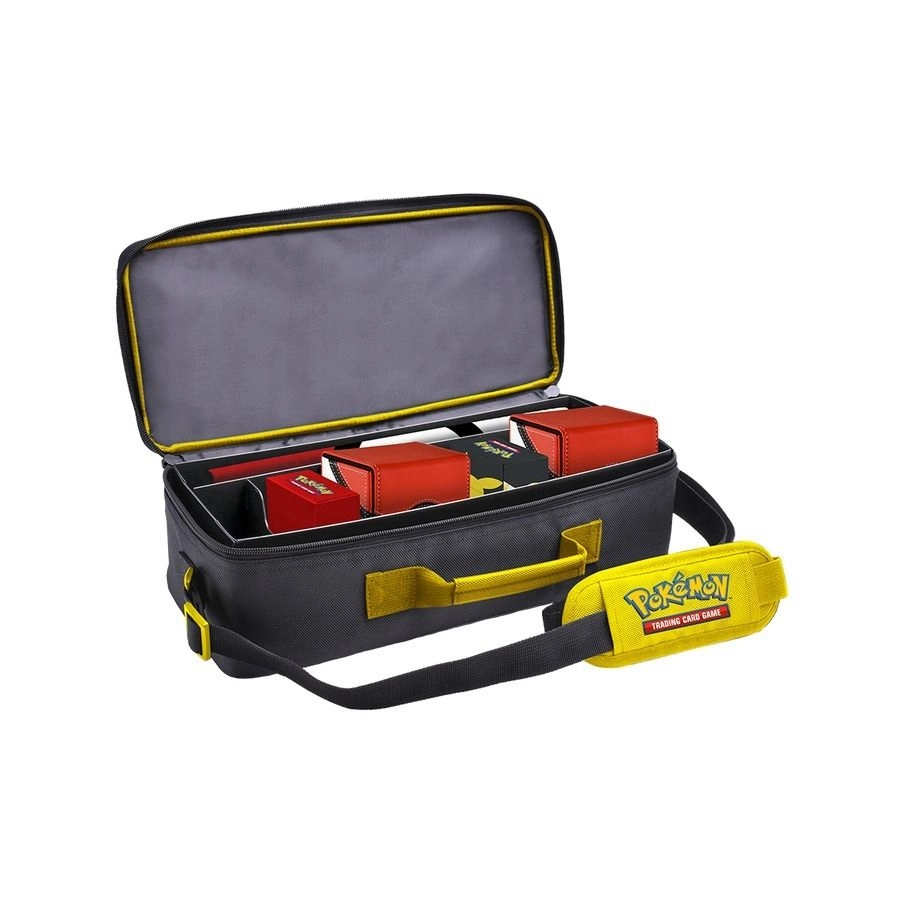 Pikachu Deluxe Gaming Trove - 15 in. horizontal Adjustable strap up to 60 in.