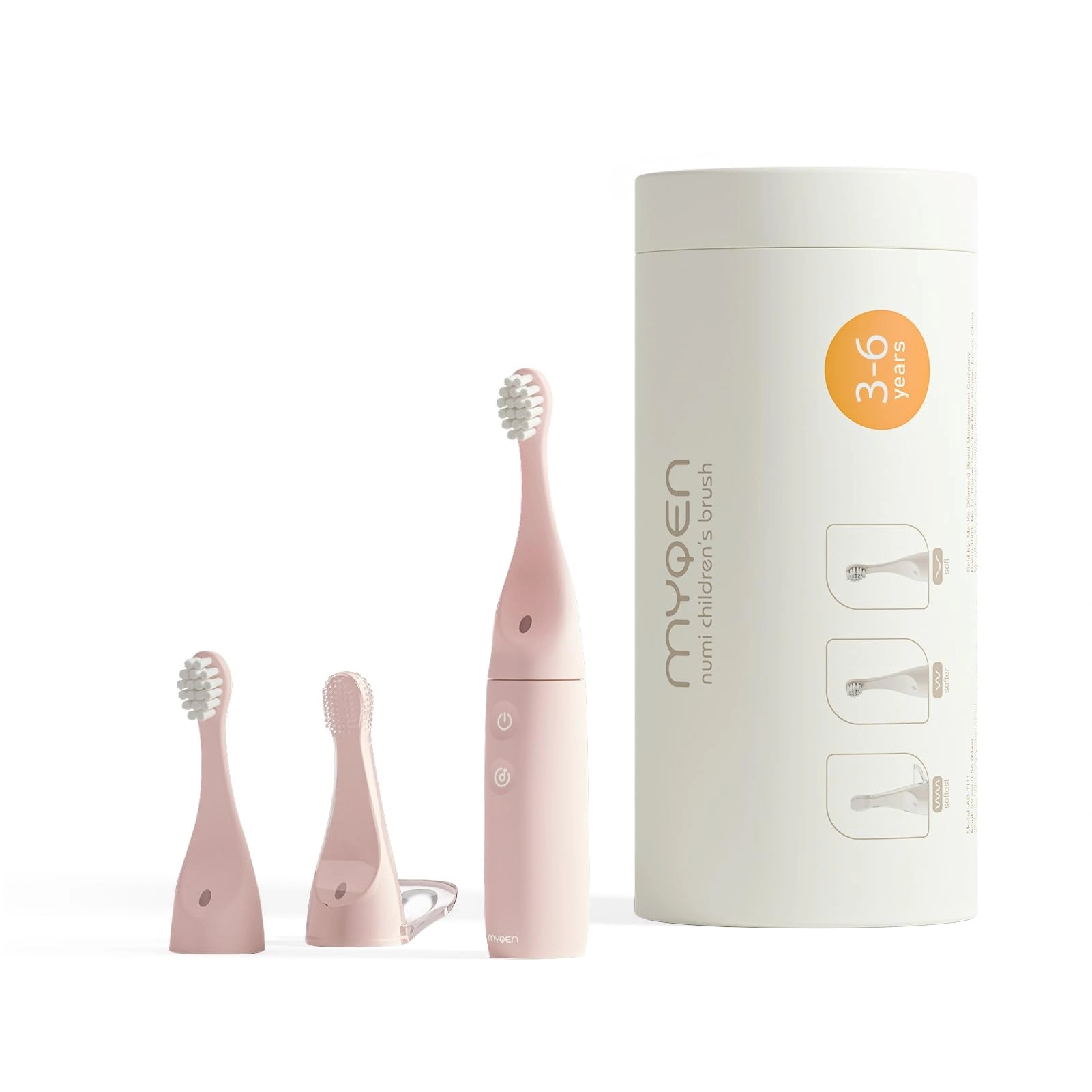 Kids Electric Toothbrush - Small Size Rechargeable 2 Soft DuPont Heads