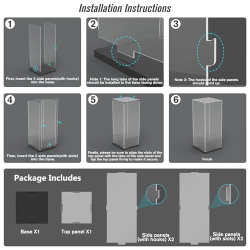 Acrylic Display Case - 1 1/18 Lego car 75380 42173 42169 42161 42151 42123