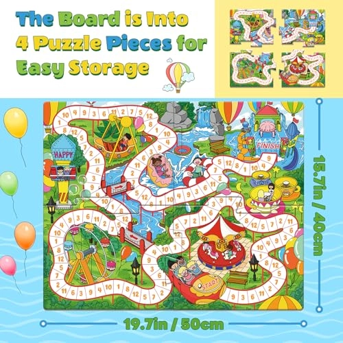 Addition and Subtraction Board Game - 5 years and up 4 pieces