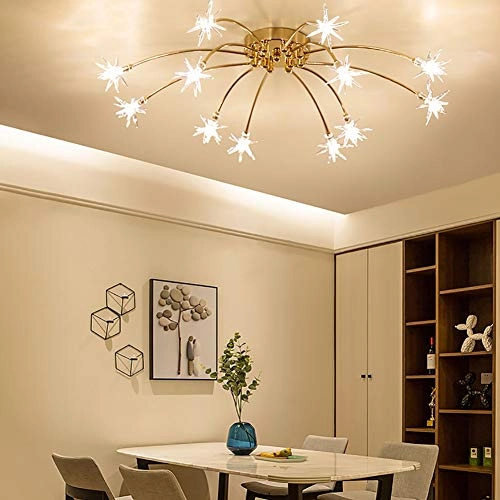 Nordic Art Stars Ceiling - G4 21 head Black and white light