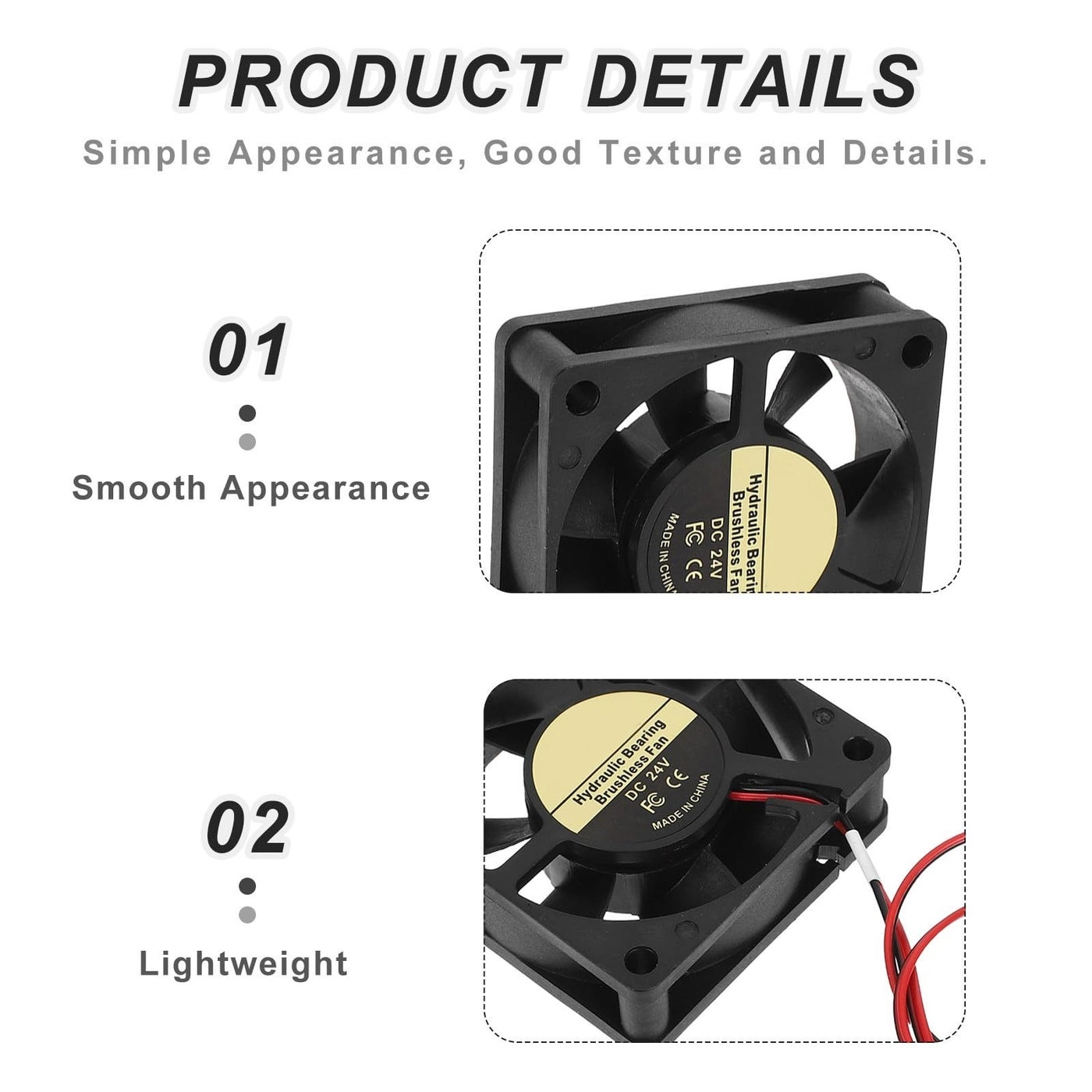 Axial Cooling Fan - 2pcs 60mm