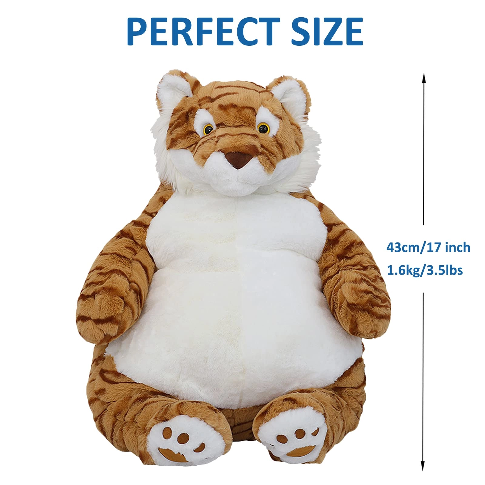 Bear - 43 cm Weighted Plush Brown