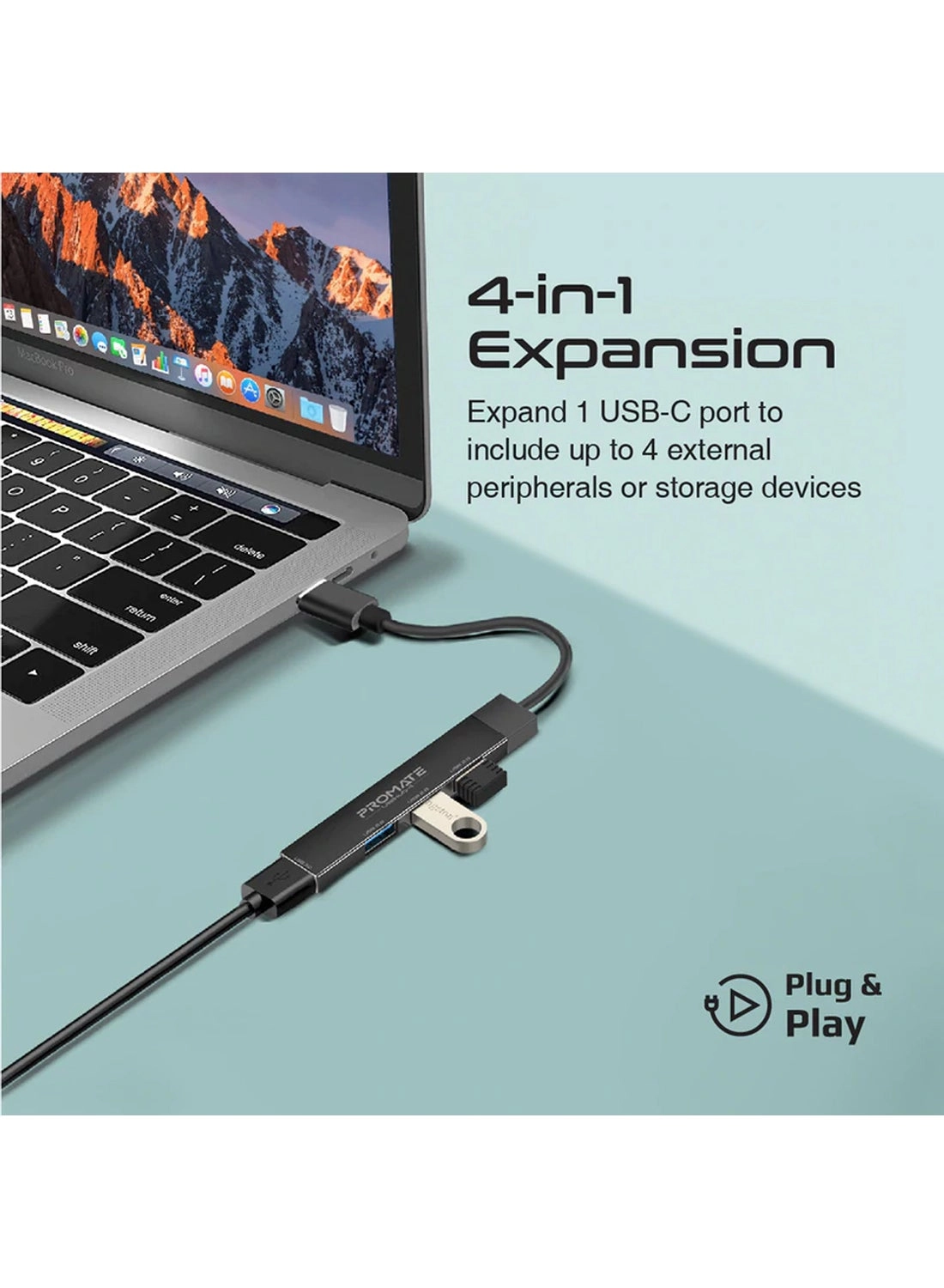 LITEHUB-4 - 4-in-1 USB-C