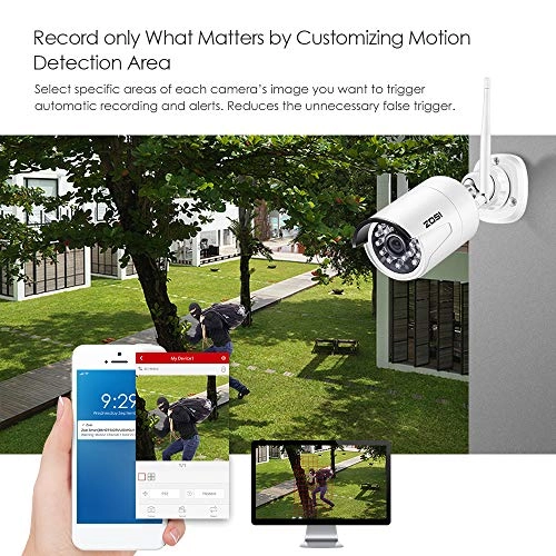 1080P Wireless Security Cameras System - 4 4 channels 1080p