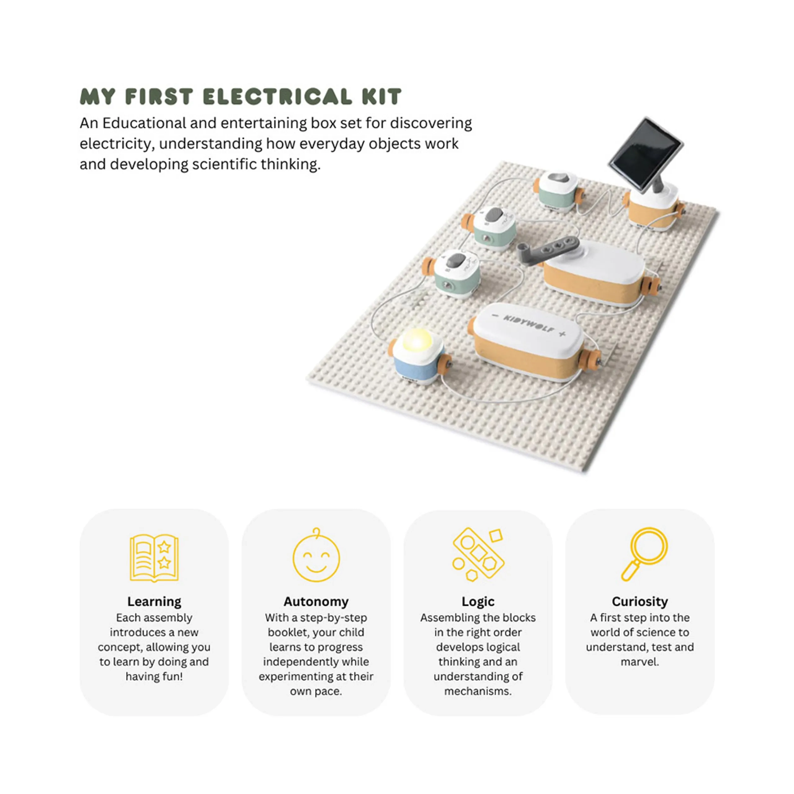 Kidy Elec Expert Electrical Circuits - 8 years+ 37 pieces