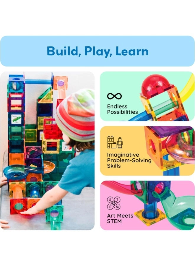 Magnetic Marble Run Set (PTG70) - Multicolor