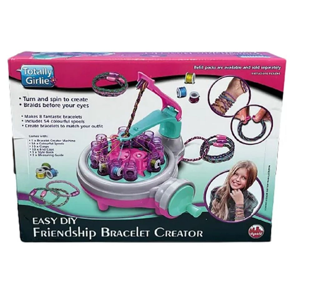 Easy Friendship Bracelet Creator - 54 Colourful Spools 8 Bracelets