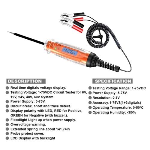 LCD Auto Circuit Tester - 1-75V
