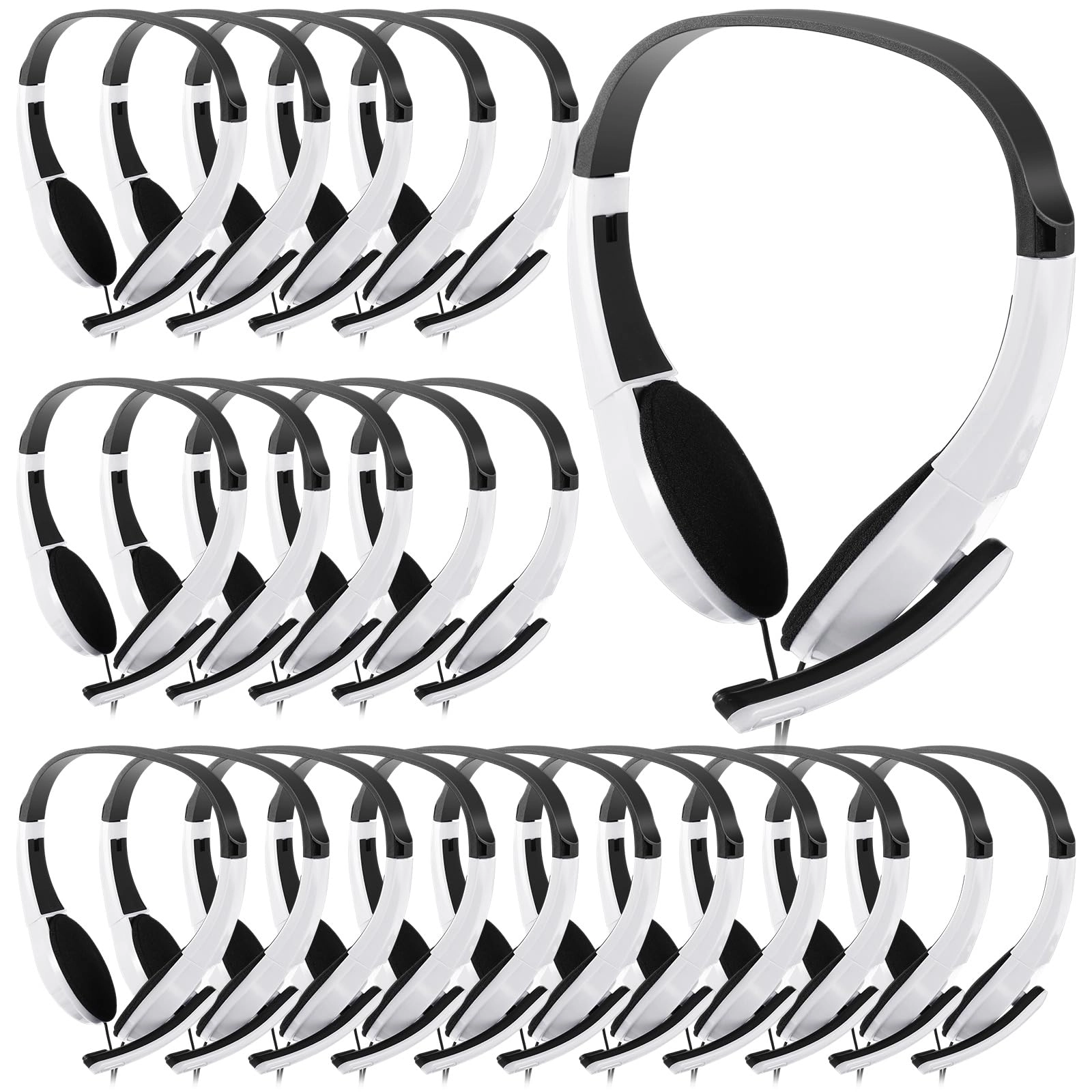Saysurey FAS1064 Wired Headset 20 Pack