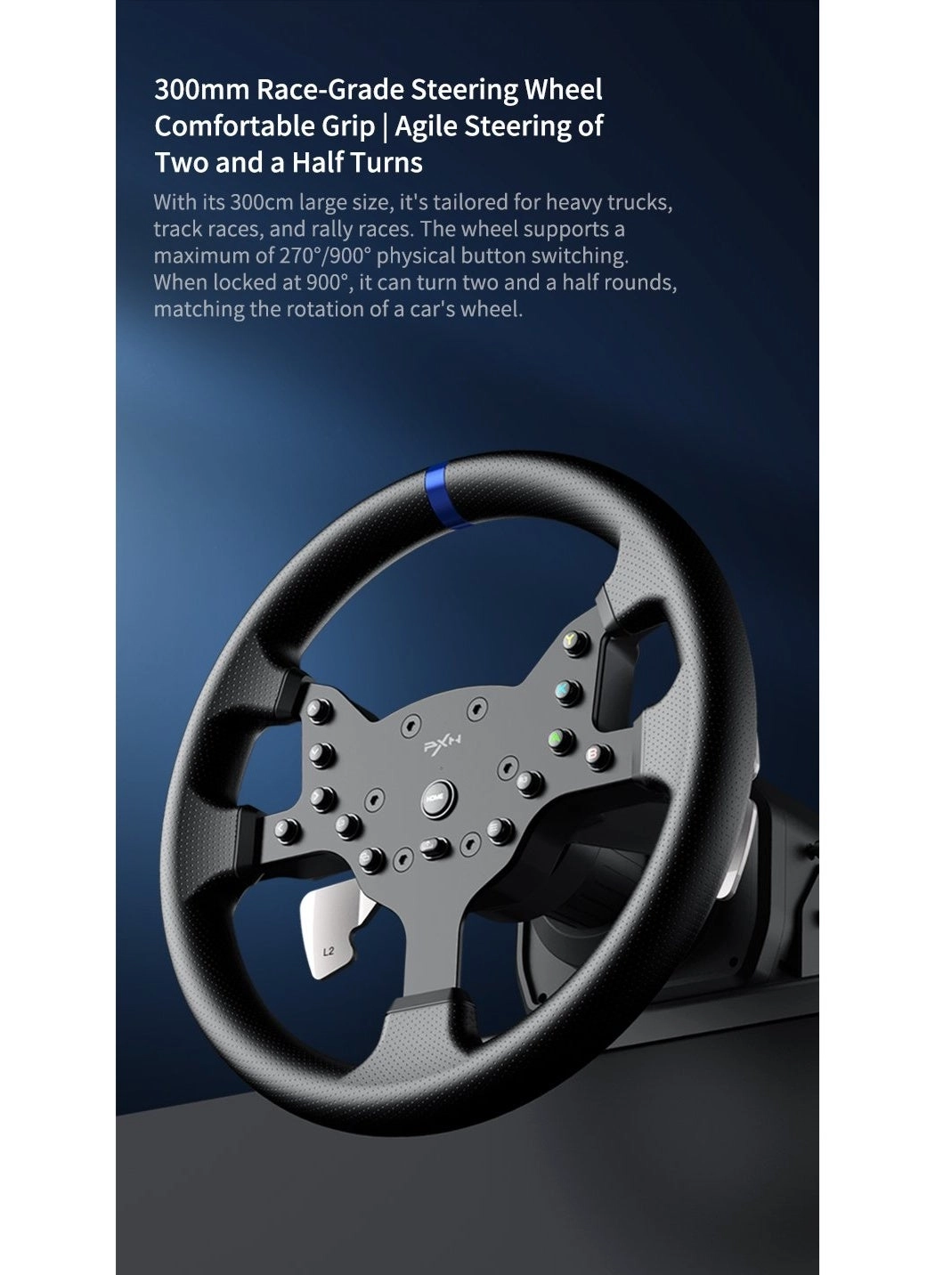 V99 Racing Wheel & Pedals - PC PS4 PS3 Xbox One Xbox Series X/S