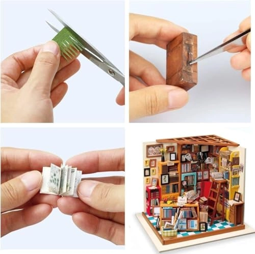 Miniature Dollhouse Bookstore - 1:24