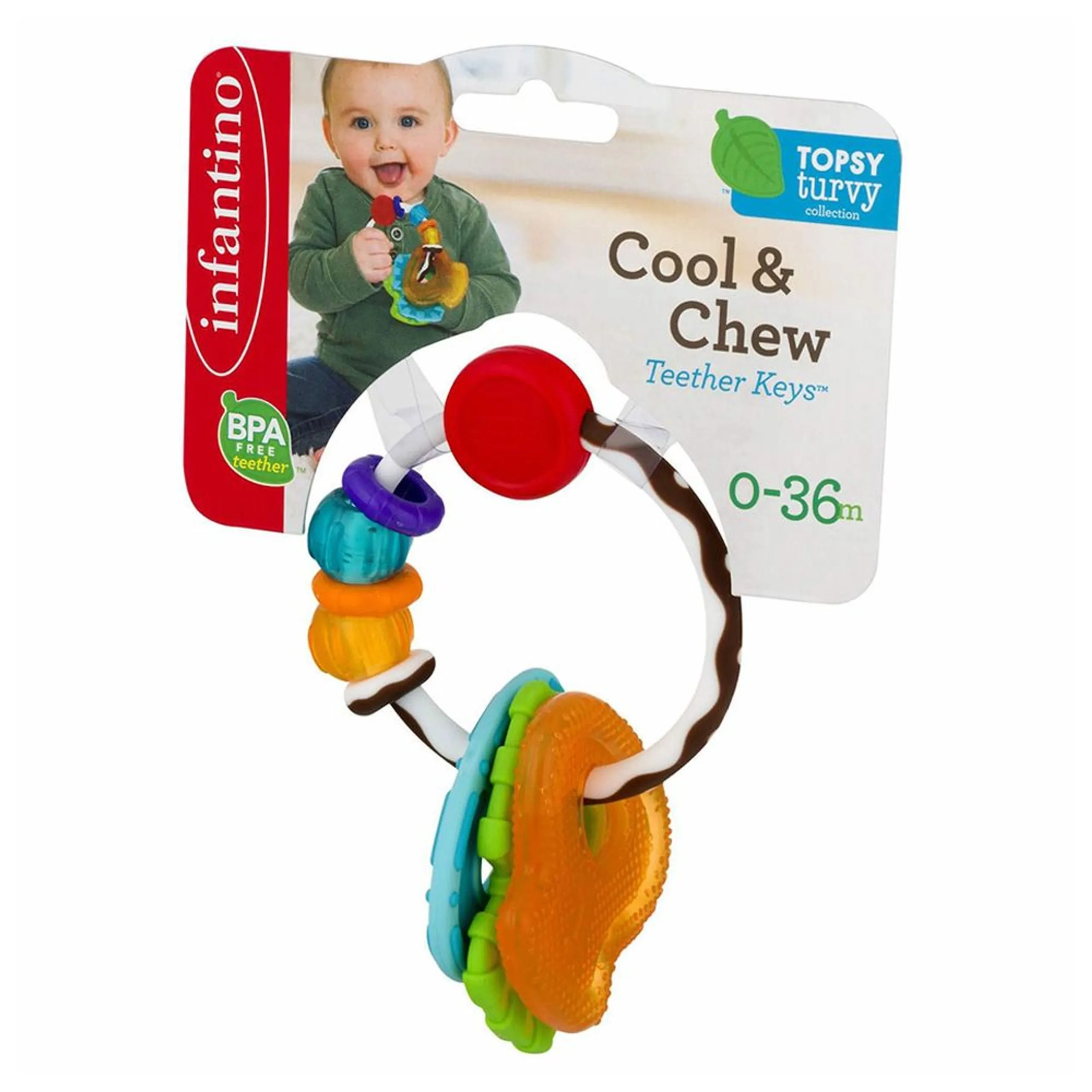 Slide & Chew Teether Keys - BPA-free Suitable for 0 month and above