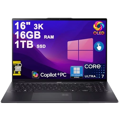 Swift 16 AI - 16" 1TB 16GB Intel 8-core Ultra 7 Series 2 256V