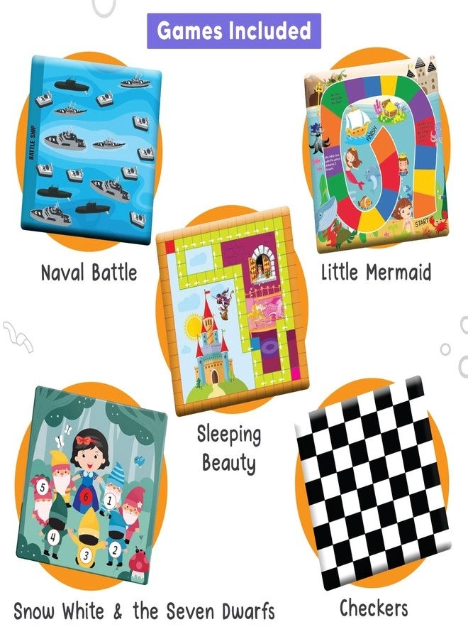 Chess + Little Mermaid + Aladdin + Travel Game - 10-in-1 Classic Book Set