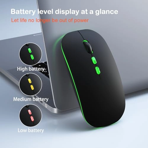 Dual Mode Silent Mouse - 2.4G Wireless Bluetooth