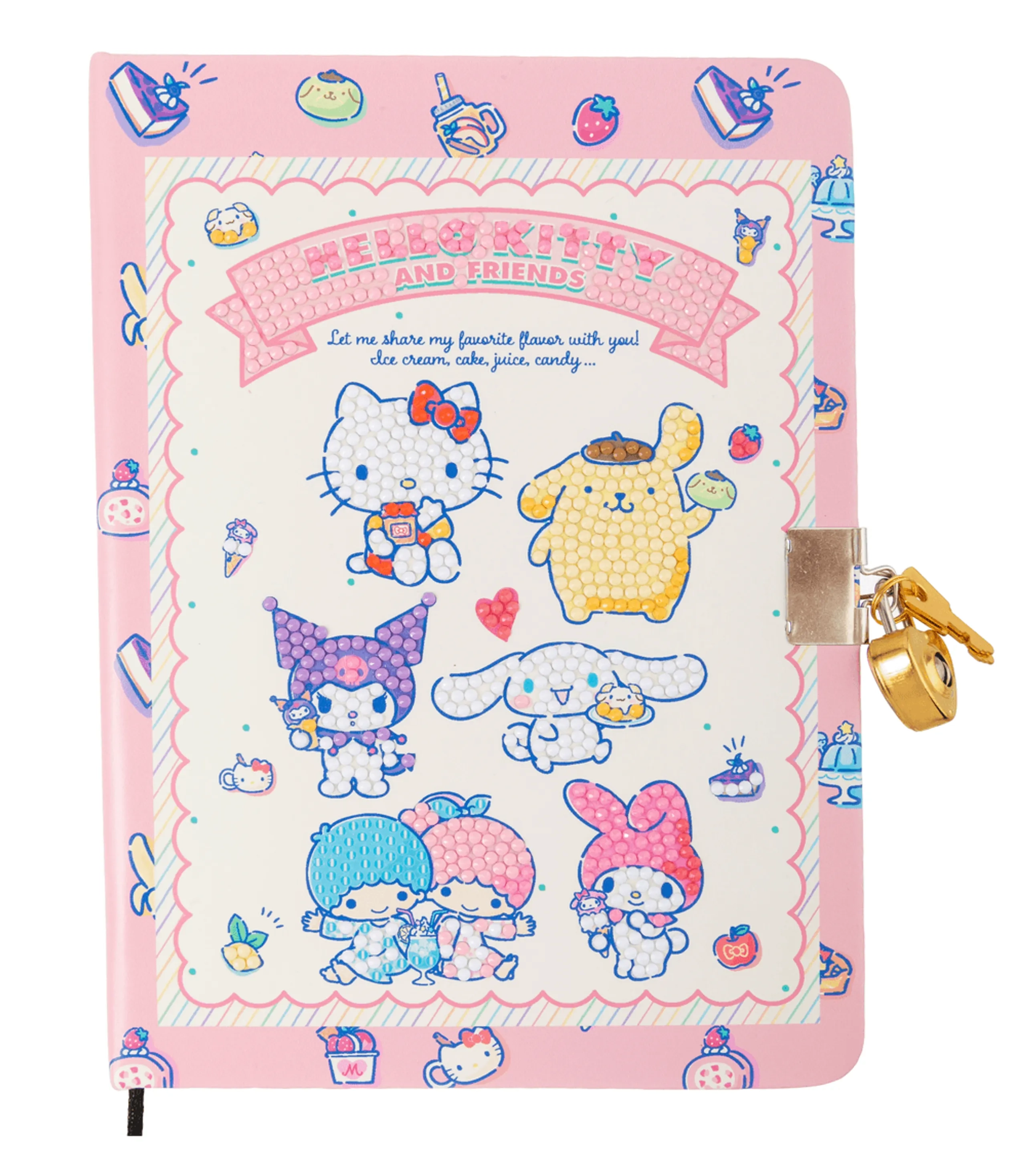 CRAFT Buddy Hello Kitty & Friends Crystal Art Secret Diary - 8+ years
