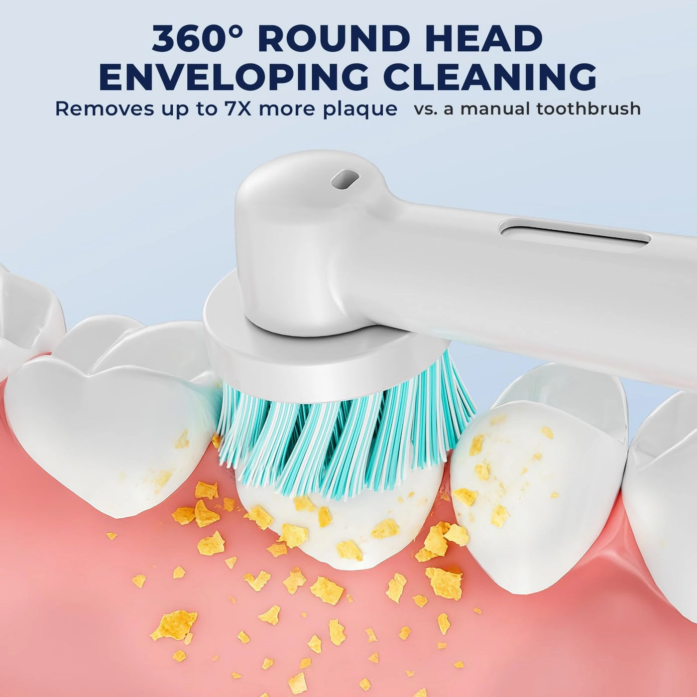 Sensitive Gum Care Replacement Toothbrush Heads - Compatible with Oral B 8 Pack Soft Bristles