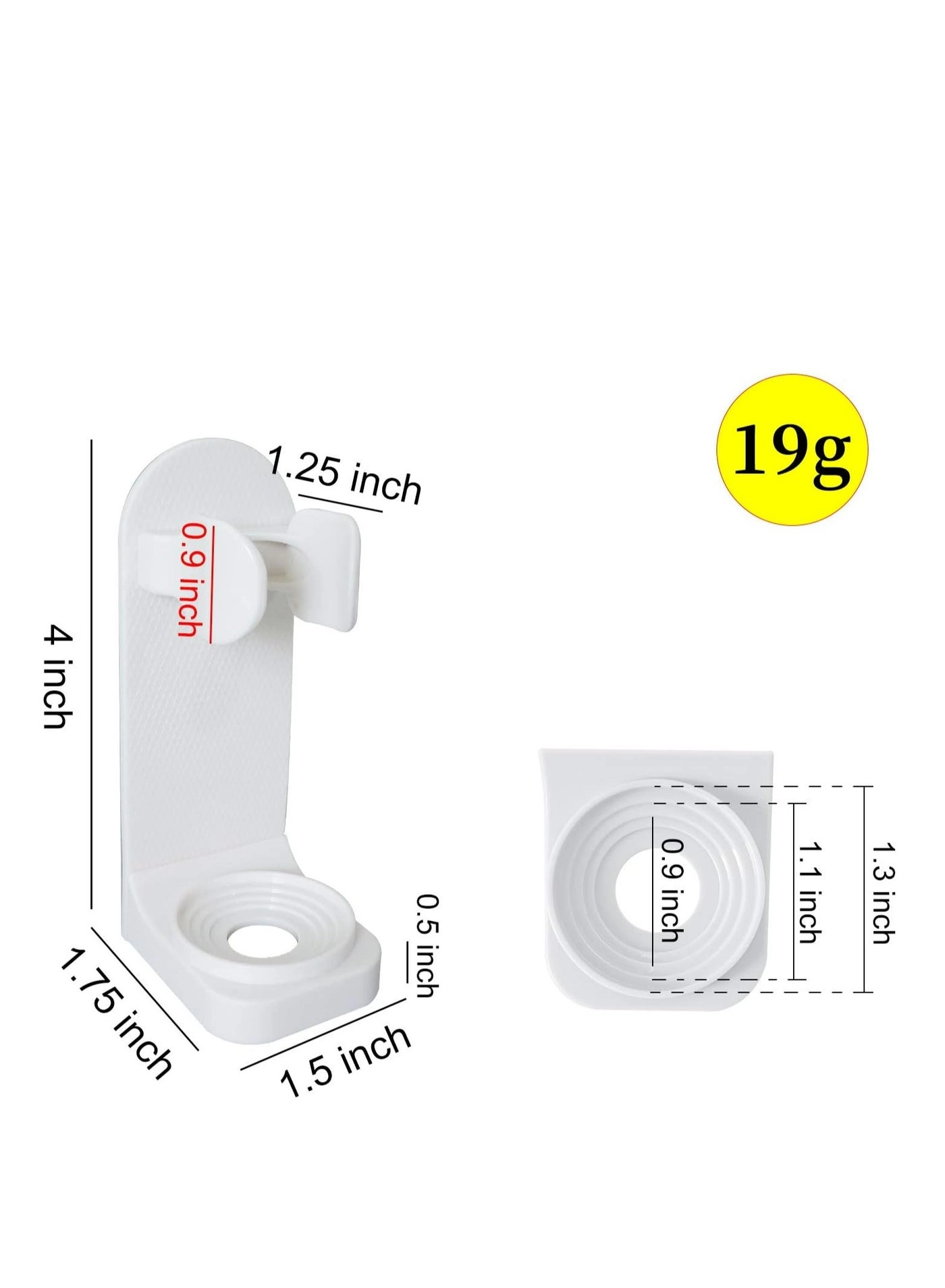 Wall-Mounted Electric Toothbrush Holder - 2pcs Auto Lock & Gravity Release