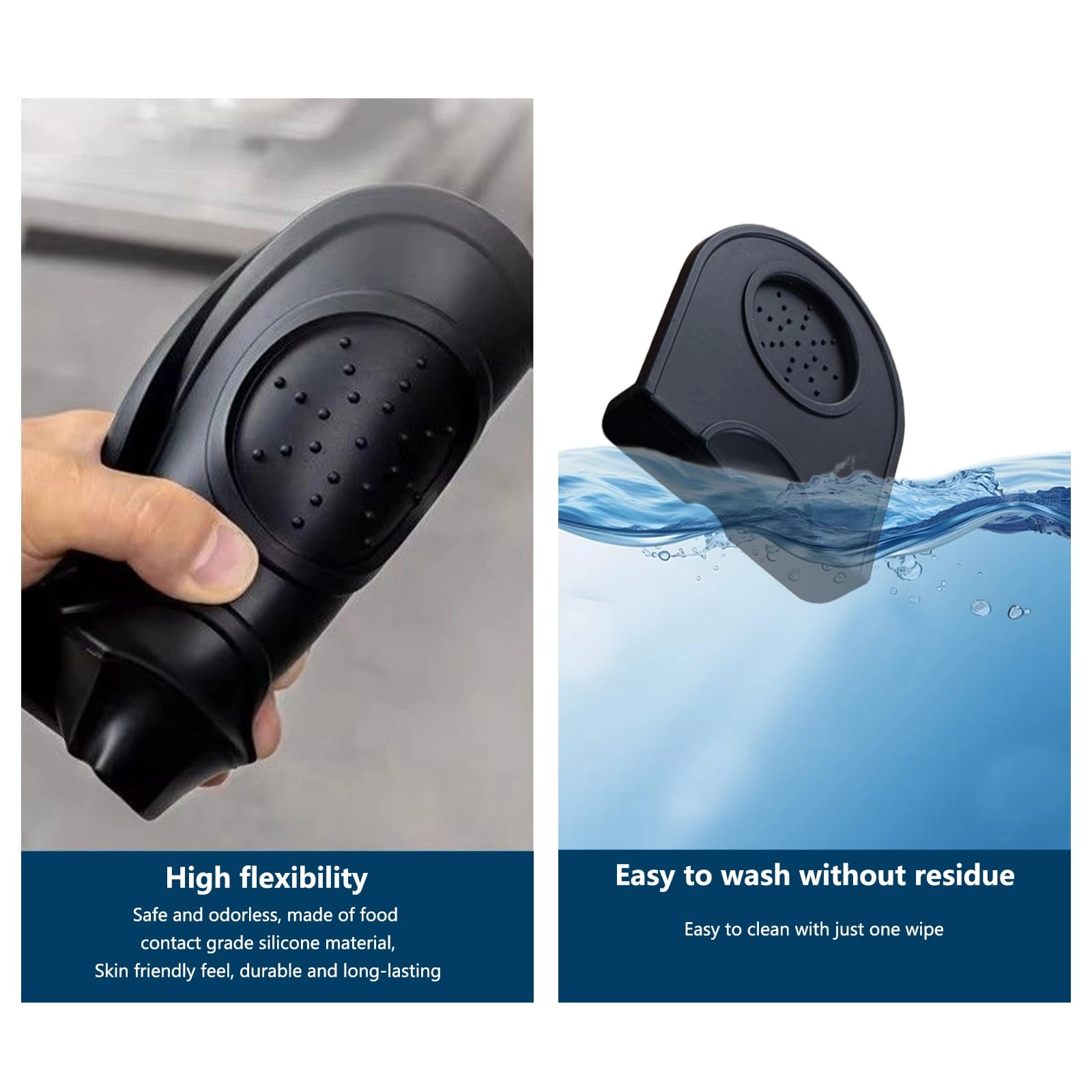Knock Box - 500ml + Tamp Mat - Non-Slip Silicone + Coffee Needle - 18/8 Stainless Steel