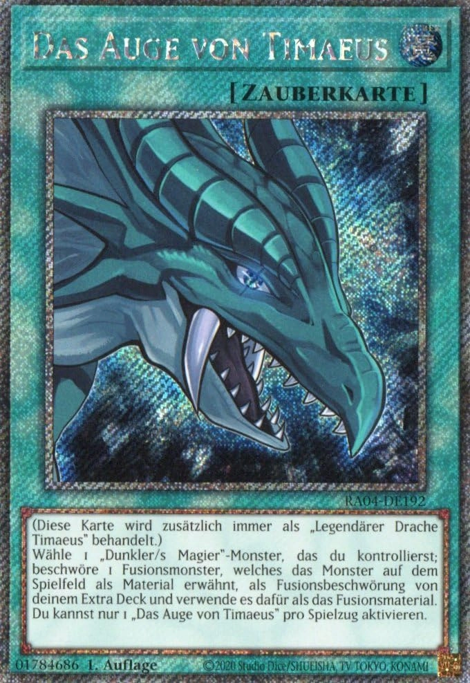 MZTCG Yugioh The Eye of Timaeus RA04-DE192 - German
