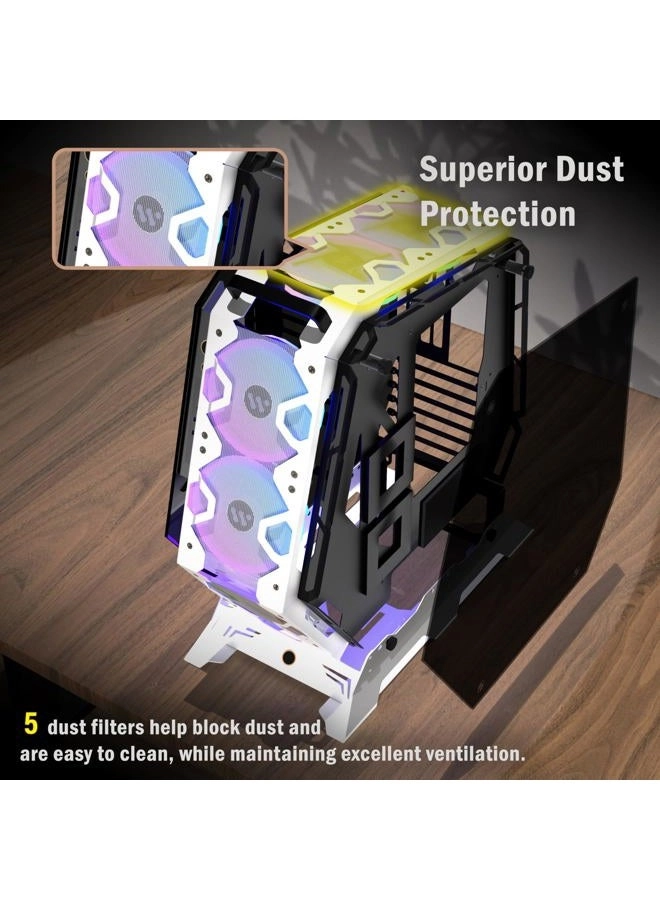 PC CASE ATX - Full-View Tempered Glass Mid Tower
