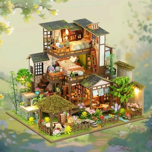 Villa Tiny House Kit - Wooden LED Light