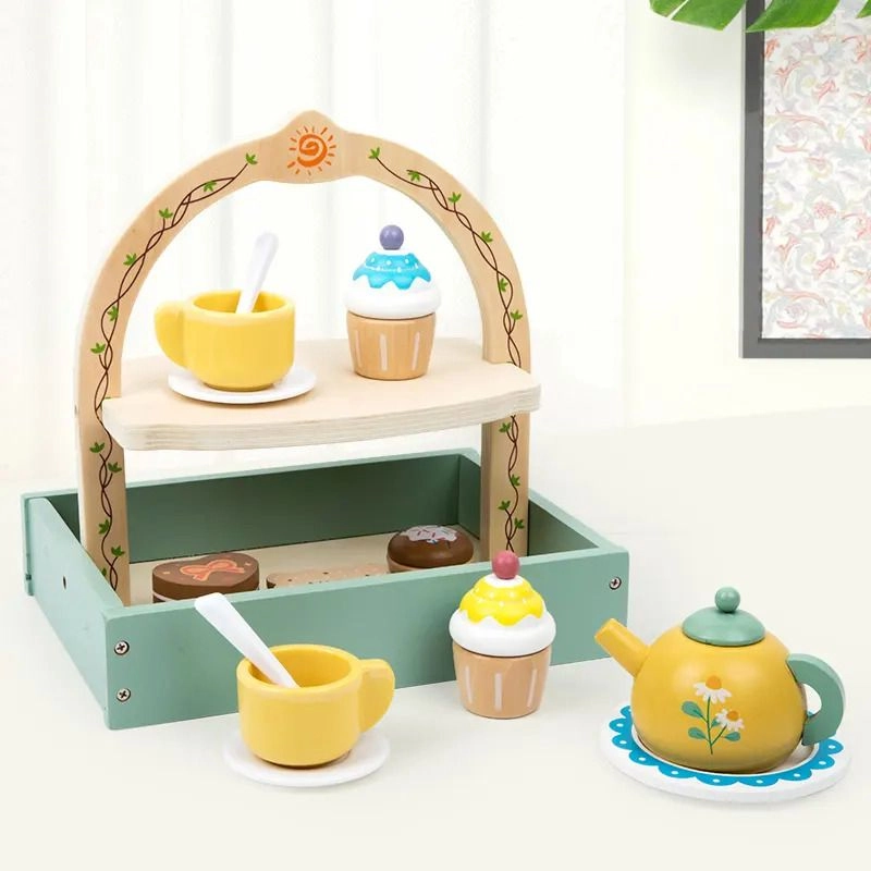 Kids Wooden Tea Pot Set (FP-2104-53)