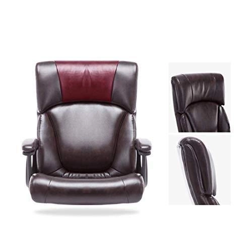 Desk Chair - PU Leather Brown High Back