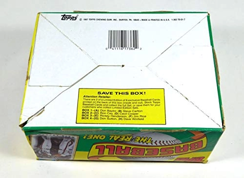 1987 Baseball Wax Pack - 36pcs